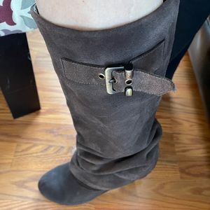 Naughty Monkey suede Boots with heel